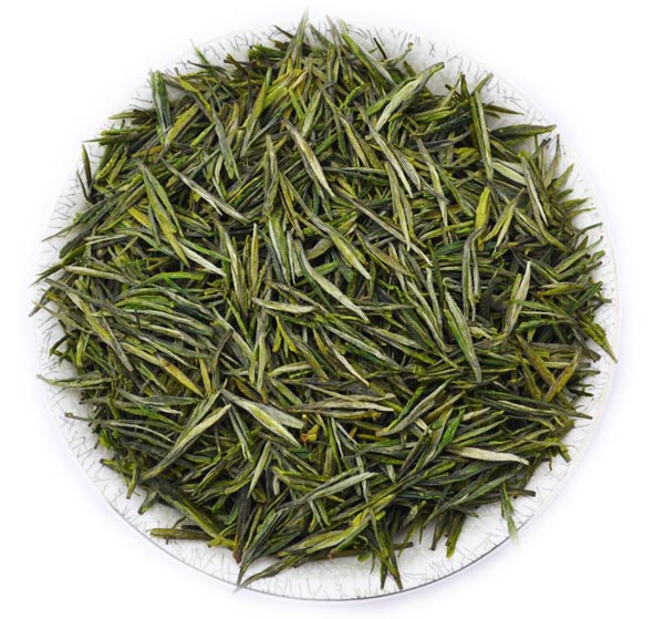 綠茶珍品婺源茗眉 條索緊結苗挺細秀，湯色黃綠鮮亮